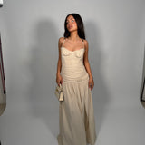 MANNING CARTELL (beige/cream) Double Time Pleat gown
