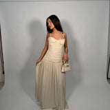 MANNING CARTELL (beige/cream) Double Time Pleat gown