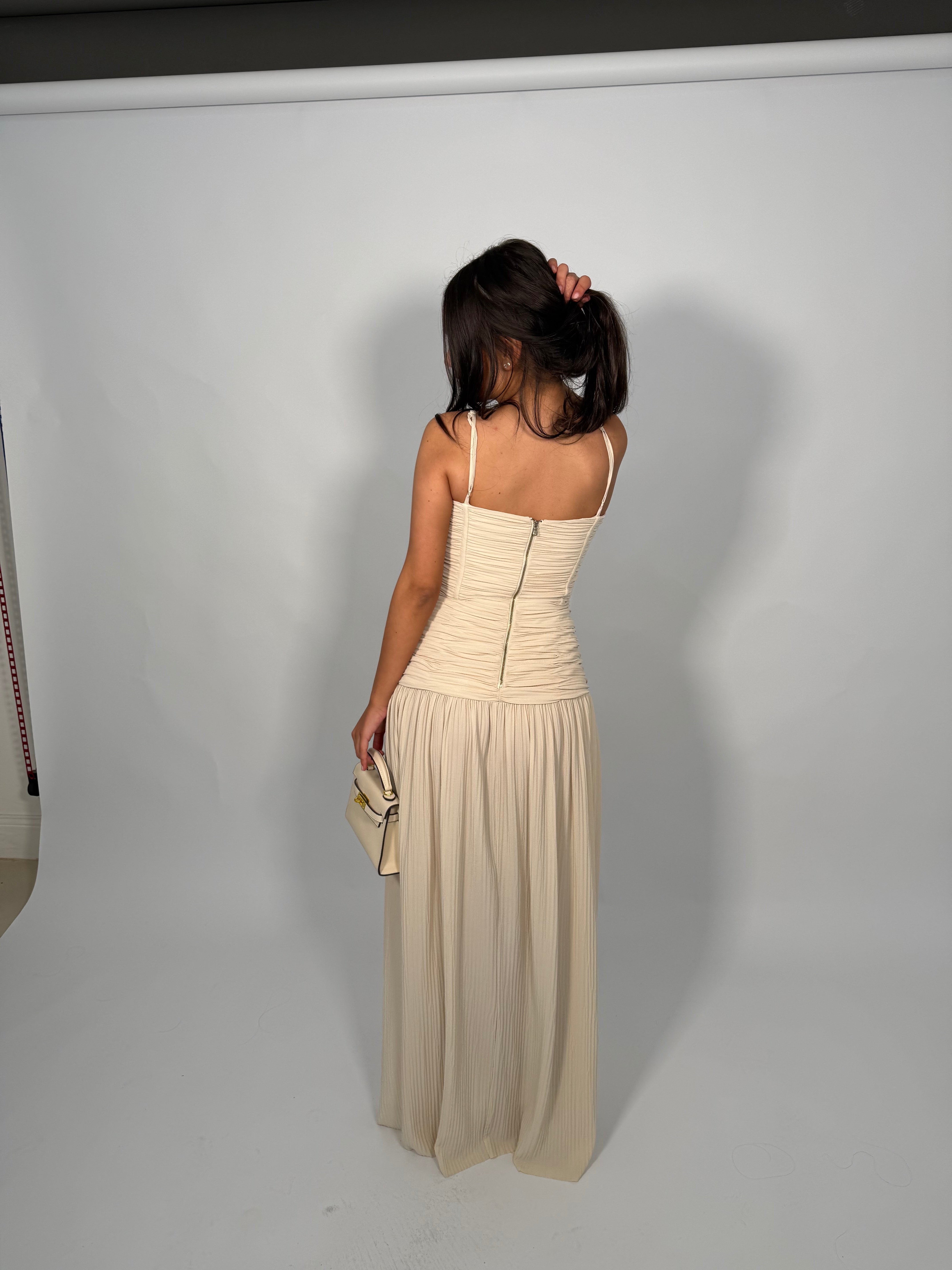 manning cartell cream dress Rent the Manning Cartell Double Time Pleat Dress