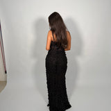 MANNING CARTELL (black/gold) Supreme Extreme feather gown