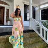 ALEMAIS (pink/salmon) Mermaid point beach midi