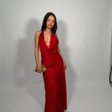 MANNING CARTELL Charmed Cowl Slip Dress (red)