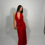 MANNING CARTELL Charmed Cowl Slip Dress (red)