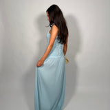 MANNING CARTELL (baby blue) Double Time Pleat gown