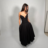 HOUSE OF CB (black) Lady Scarlett midi