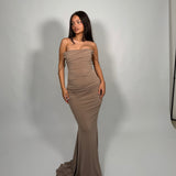 HOUSE OF CB (beige) Milena gown