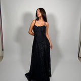 HOUSE OF CB (navy) Esme crepe corset gown