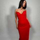 HOUSE OF CB (red) Tamara corset gown