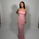 HOUSE OF CB (pink) Adrienne strapless corset gown