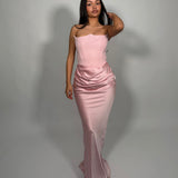 HOUSE OF CB (pink) Persephone strapless corset gown