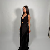 BEC AND BRIDGE (black) Julieta v-neck maxi