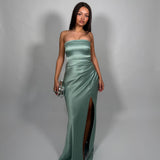 BEC AND BRIDGE (aqua) Dreamer strapless maxi