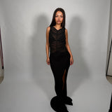 BEC AND BRIDGE (black) mesh rouged bra Naomi split maxi