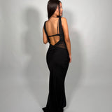 BEC AND BRIDGE (black) mesh rouged bra Naomi split maxi