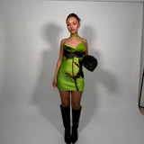 RAT AND BOA (Green) Orisha neck scarf mini