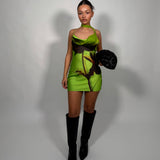 RAT AND BOA (Green) Orisha neck scarf mini