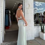 BEC AND BRIDGE (mint/aqua/blue) Jules cape maxi