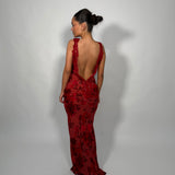 BYDEE (red) Juliette Sheer Maxi