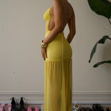 DECONDUARTE (yellow) Belle mesh maxi