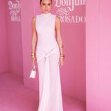 EFFIE KATS (pink) Roza high neck gown