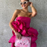 AJE (magenta/pink) Potion spiral top/skirt set