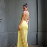 DECONDUARTE (yellow) Belle mesh maxi