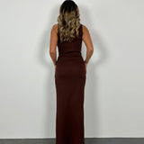 BEC AND BRIDGE (brown) Janet knit midi