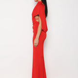 KOURH (red) high neck maxi