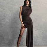 DELAVALI (chocolate brown) Ravenna jersey mini with tail