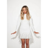 ODD MUSE (white/pearl) long sleeve mini