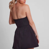 ODD MUSE (black) strapless mini