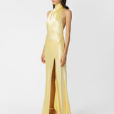 SAU LEE (yellow) Penelope silk gown