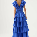 AJE (blue) Rhythmic frilly skirt top set