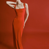 EFFIE KATS (red) Marbella square neck gown