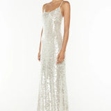MANNING CARTELL (silver) Clear Statement halter maxi