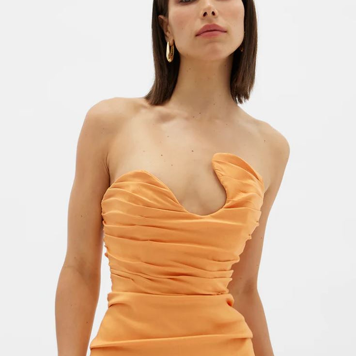 RACHEL GILBERT (orange) Cheri gown