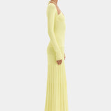 SIR THE LABEL (yellow) Juniper Contoured knit maxi