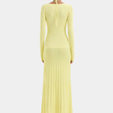 SIR THE LABEL (yellow) Juniper Contoured knit maxi