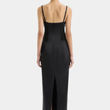 SIR THE LABEL (black) Sonora silk midi