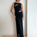 SIR THE LABEL (black) Nadja cut out bandage Midi
