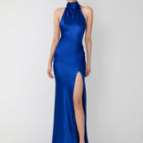 SAU LEE (blue) Penelope silk gown