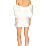 SOLACE LONDON (white) Elina off the shoulder mini