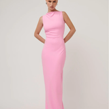 EFFIE KATS (pink) Verona high neck gown