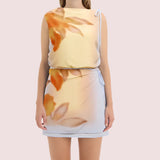 SIR THE LABEL (orange) Serene flower mini