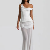 NATALIE ROLT (white) Cadence corset gown