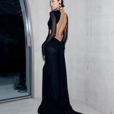 EFFIE KATS Monaco Long Sleeve Gown (black)