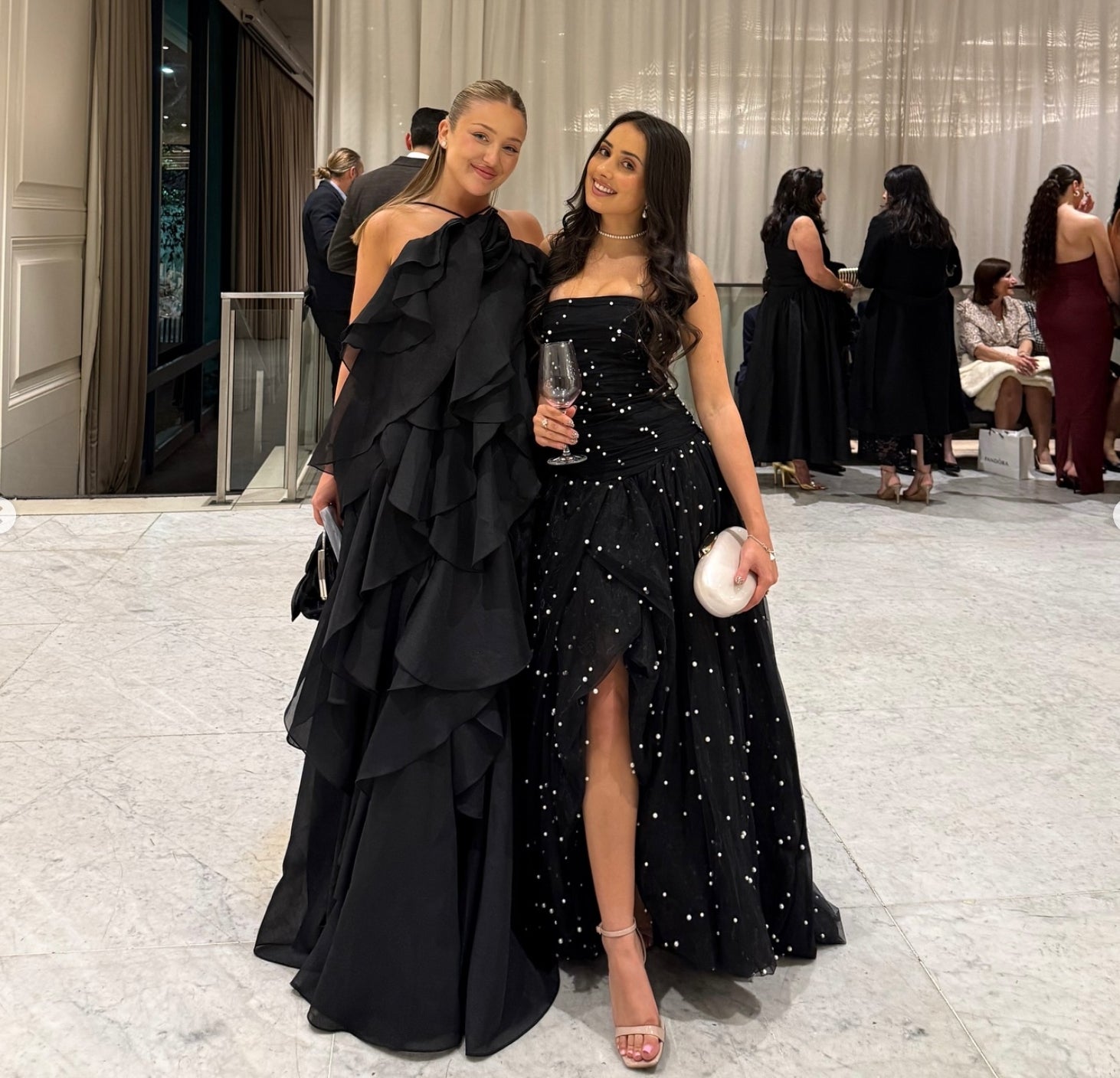 AJE (black) Juniper pearl maxi | Rent My Style Boutique AJE (black) Juniper pearl maxi | Rent My Style Boutique