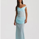 NATALIE ROLT (blue) Cadence corset gown