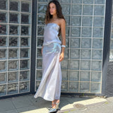 MODE MISCHIEF (silver/sequin) Melt panel midi