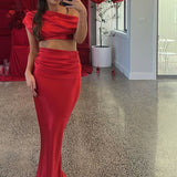EFFIE KATS (red) Perez silk set